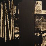 Pierre soulages: lithograph no. 9 - original lithograph