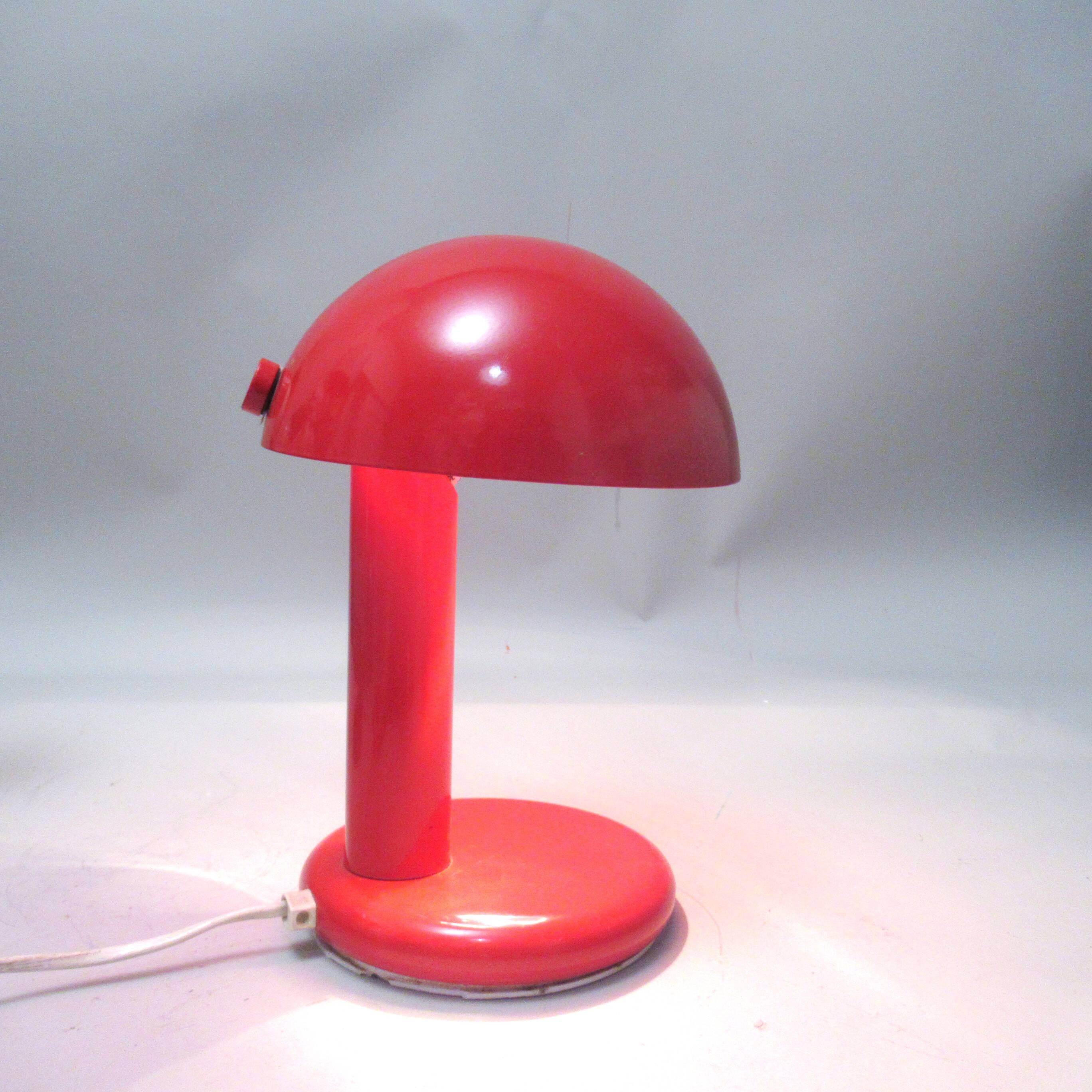 1980s mushroom desk lamp