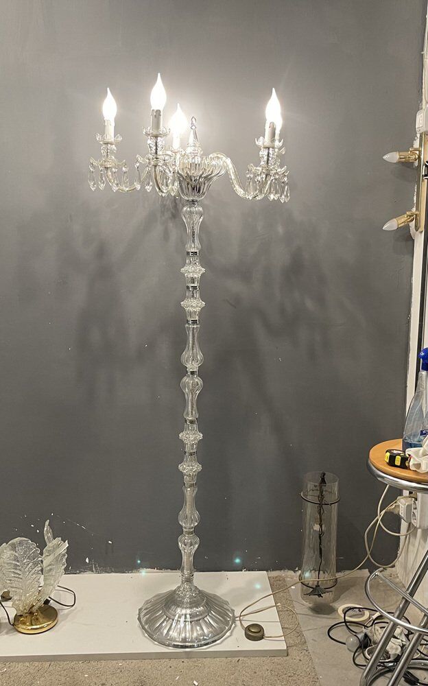 Murano crystal glass floor lamp