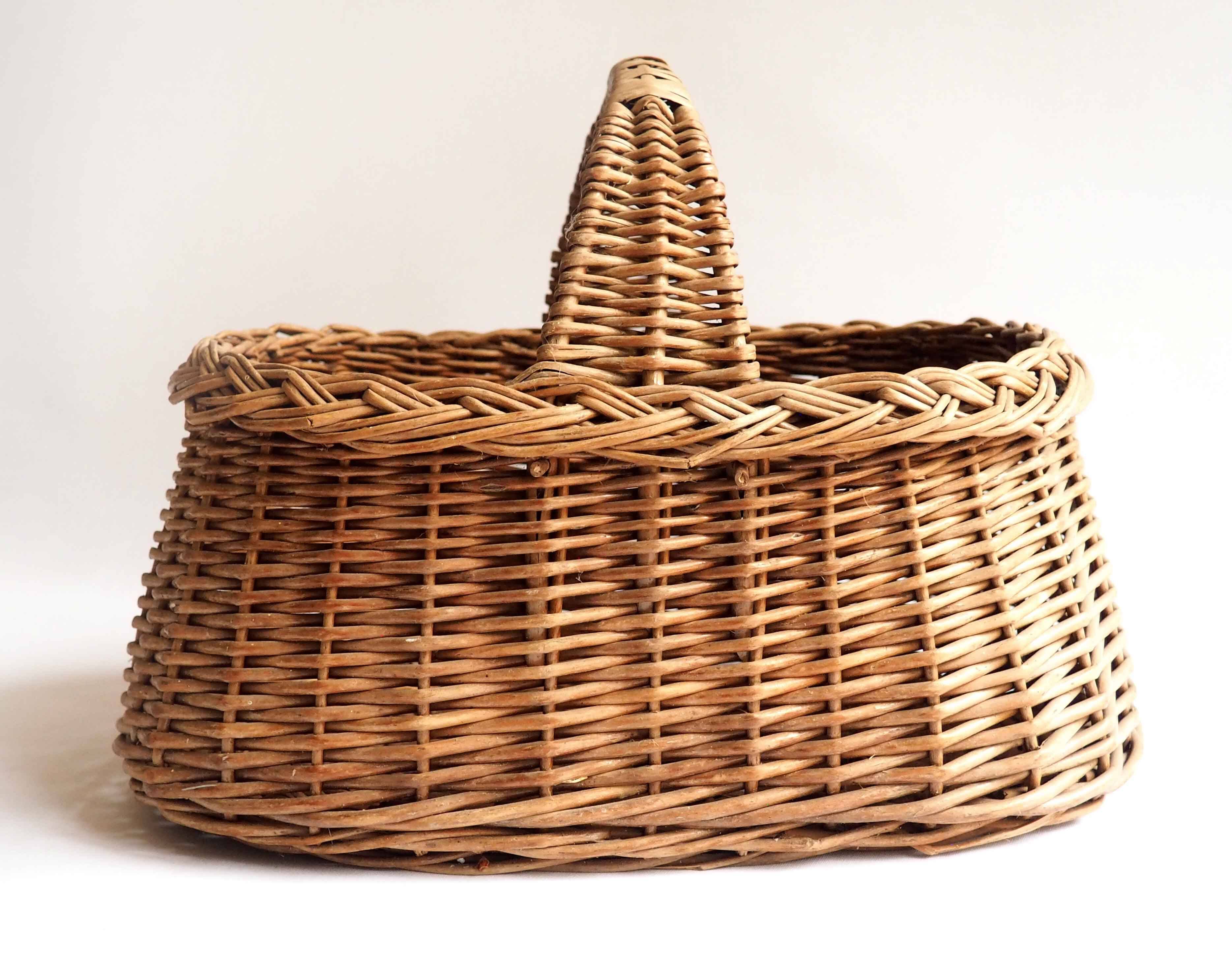 Old rattan basket