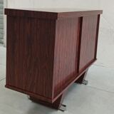 Rosewood and chrome sideboard, 60's