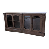 Enfilade display cabinet, solid oak, 1920.