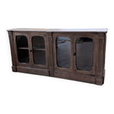 Enfilade display cabinet, solid oak, 1920.