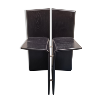 Black wooden chair