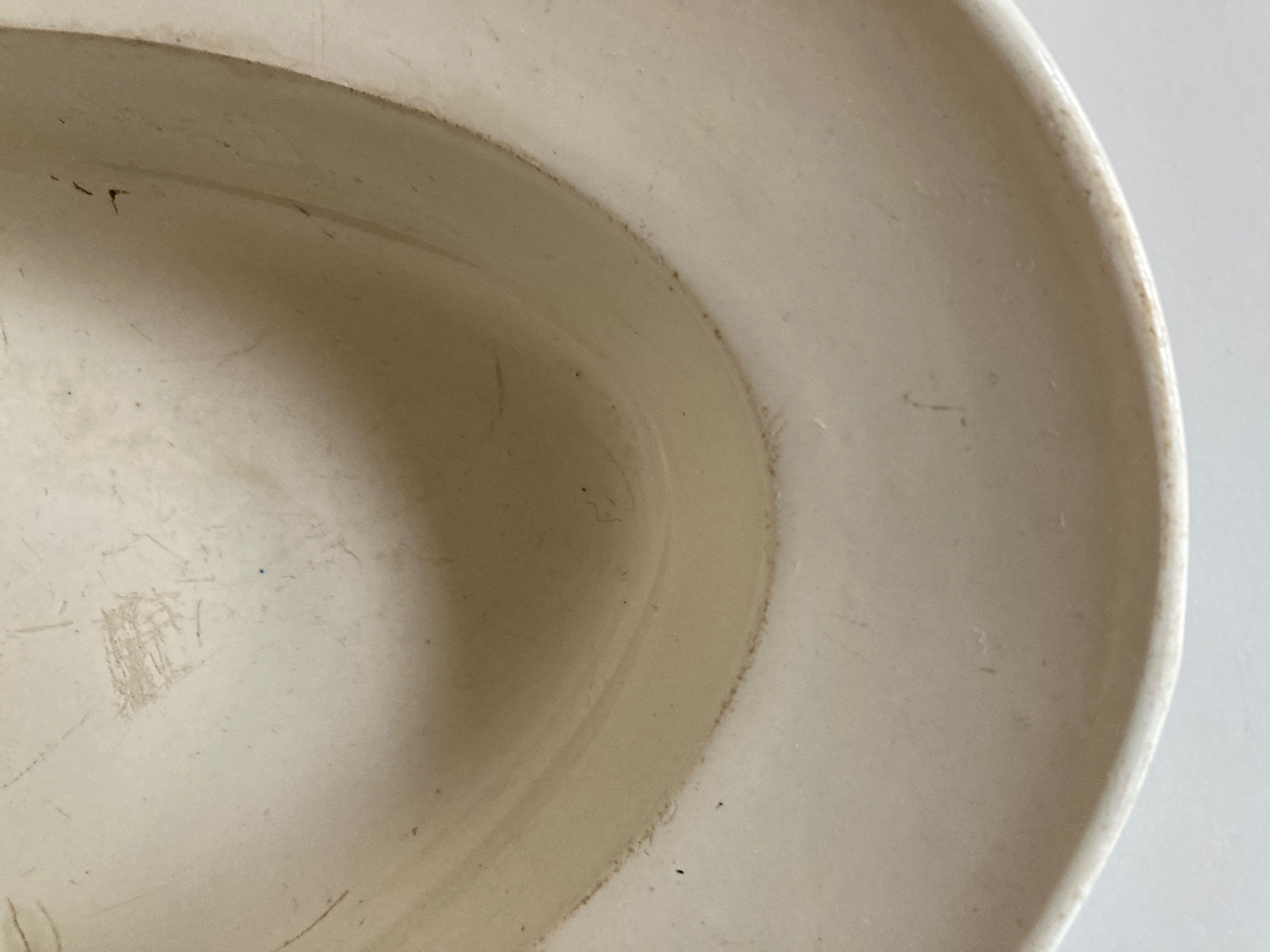 Dish Creil Directoire 1806 fine earthenware XXL