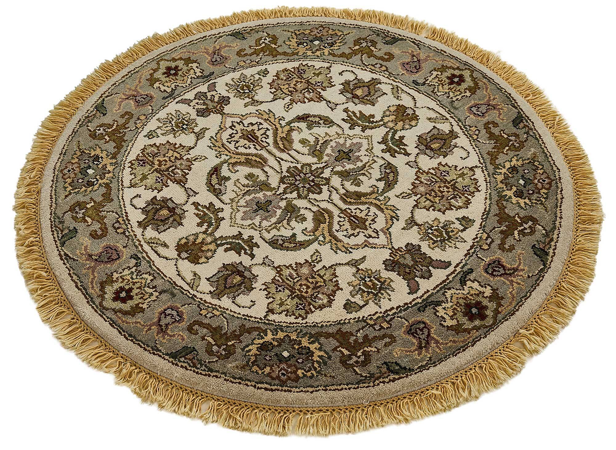 Turkish Handknotted Wool Oushak Rug 86 cm x 86 cm