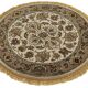 Turkish Handknotted Wool Oushak Rug 86 cm x 86 cm