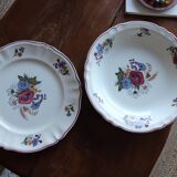 2 large Agreste flowered dishes