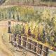 XXXL painting Alsatian landscape VINE Viticulture Harvest Vineyard By Théo