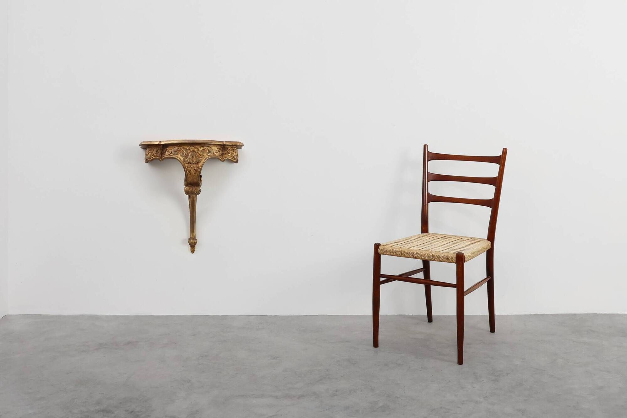 20th century Giltwood Wall Console in Louis XV Style, France
