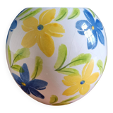 Vase rond à fleurs décoré à la main