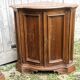 Pair of Louis XV style curved corner cabinets