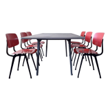 6 Revolt chairs by Friso Kramer for Ahrend De Cirkel, the Netherlands, 1956