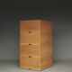 Storage Boxes in beech wood by Wim den Boon, 1967. Set of 4