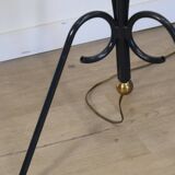 Tripod floor lamp in tubular metal - 1950s