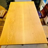 Magnificent oak table (solid/solid) 180x100 custom-made mikado legs