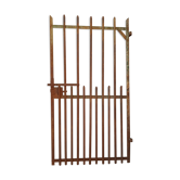 Old riveted metal gate