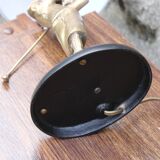 Brass golfer lamp