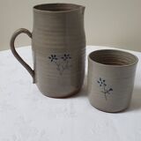 Pitcher and glasses