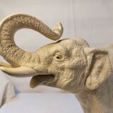 Large Art Deco ceramic white elephant from the 60s