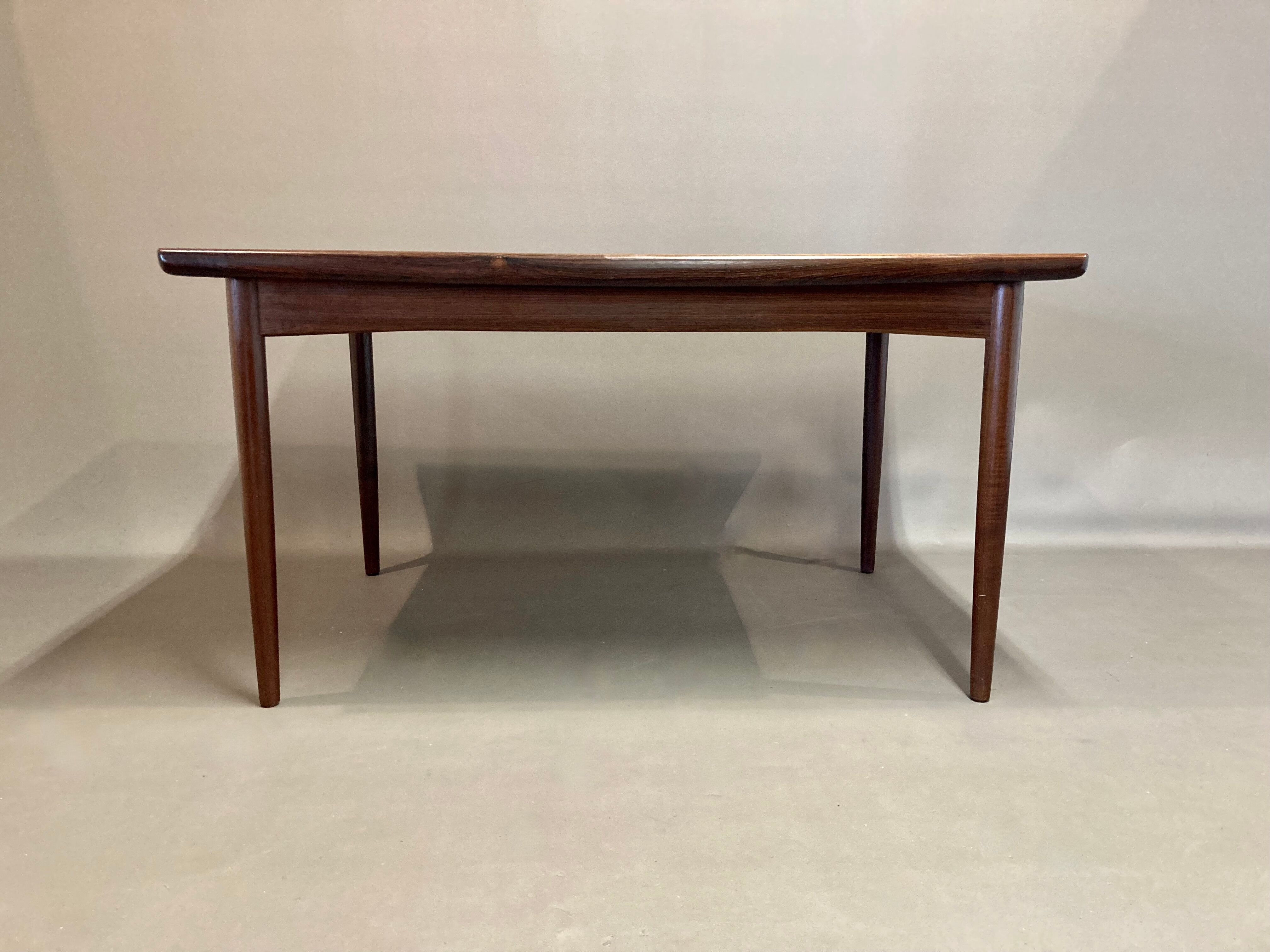 High table with rosewood extensions 1950