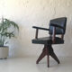 Vintage Swivel Desk Armchair, 1940s