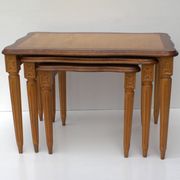 Vintage mid century set of 3 nesting tables