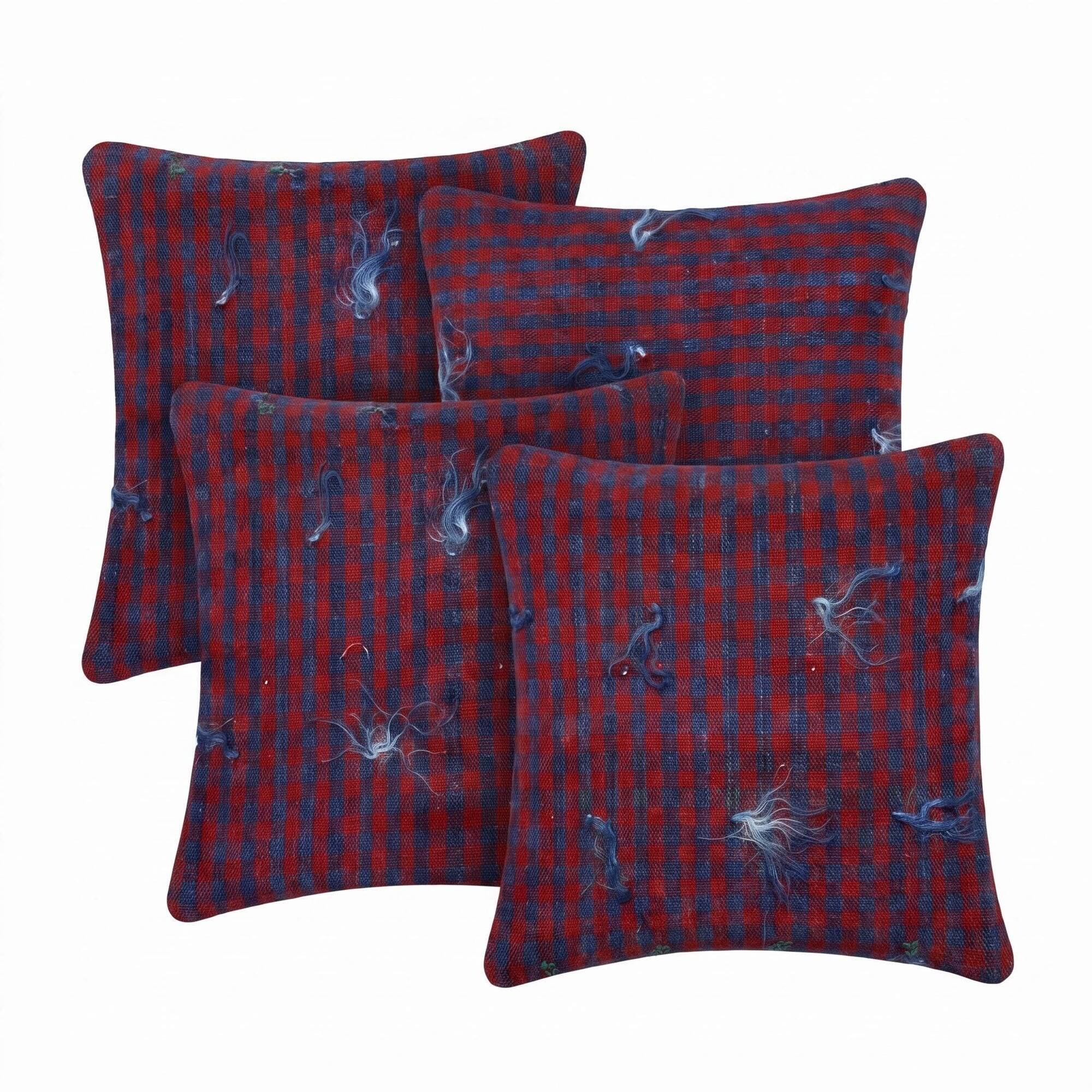 Set of 4 vintage kilim cushion covers 48x51 cm
