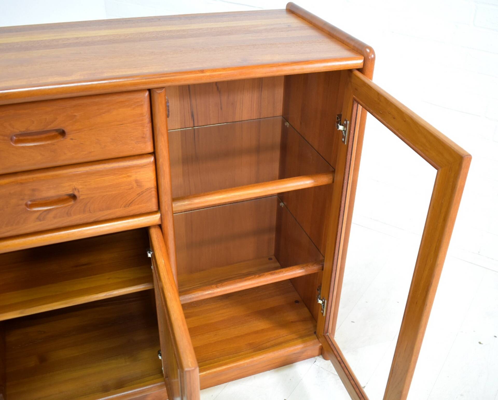 Sideboard by Dyrlund 1970s skandinavian solid Teak Danish