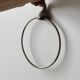 Vintage silver metal wall mounted soap dish and towel holder set