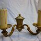 Deux appliques Lucien Gau en bronze