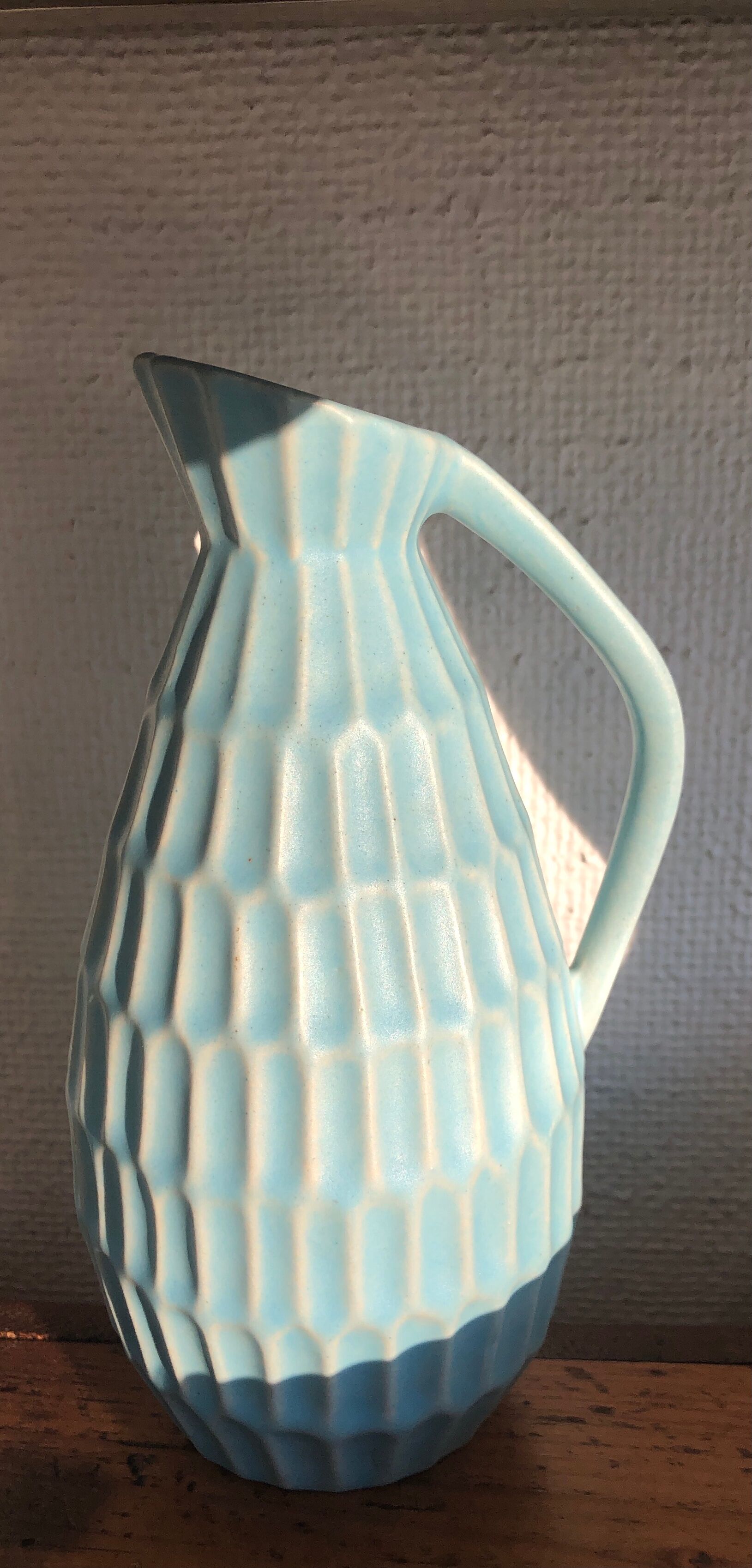 Turquoise vase West -Germany ceramic