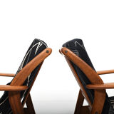 Pair of Danish Mid Century Easychairs by Nils Kofoed