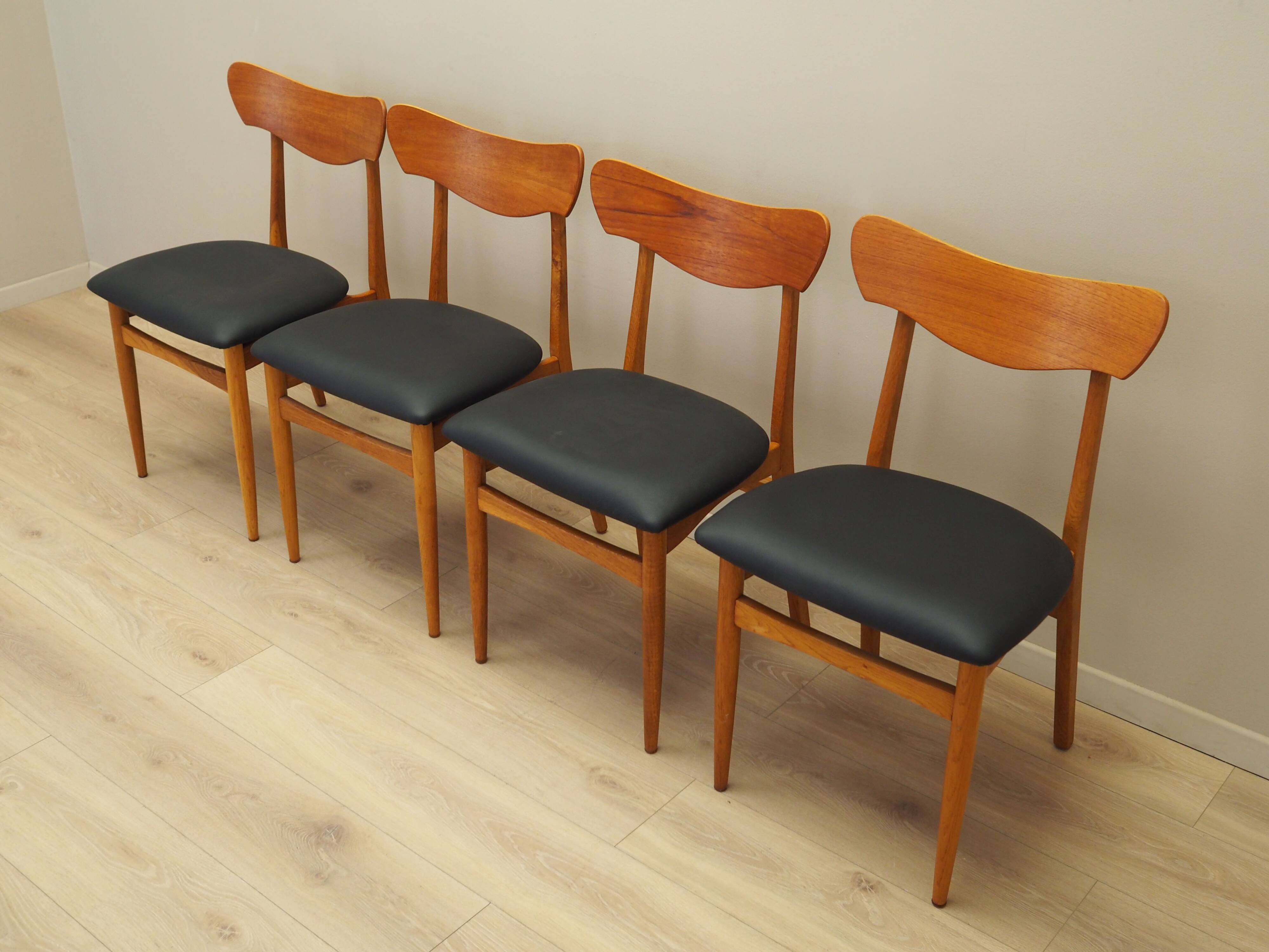 Set of four chairs, Danish design, 1970s, production: Denmark