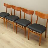 Set of four chairs, Danish design, 1970s, production: Denmark