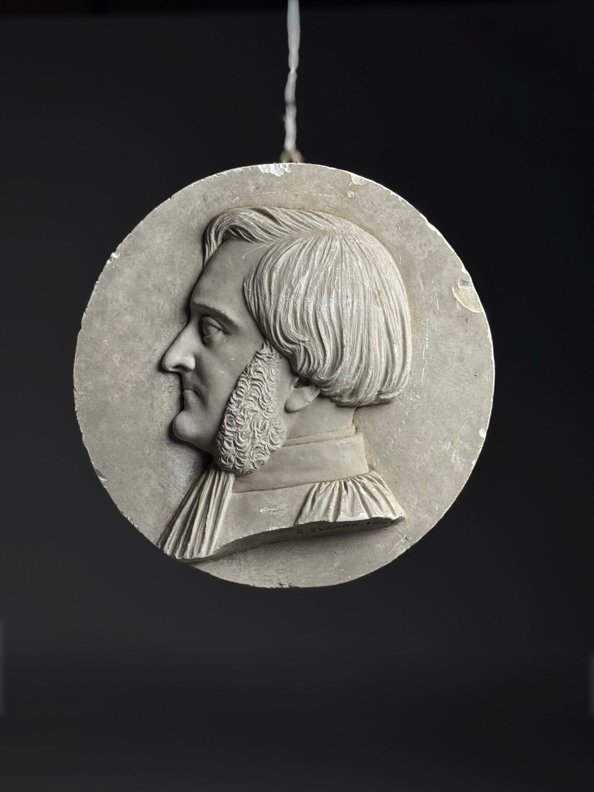 Plaque en plâtre du 19ème siècle