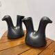 Pair of pitchers vases "Cocottes" ceramic Josephine Baker