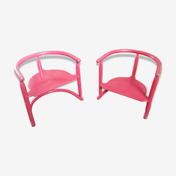 Paire de chaises pour enfant évolutive design par Karin Mobring