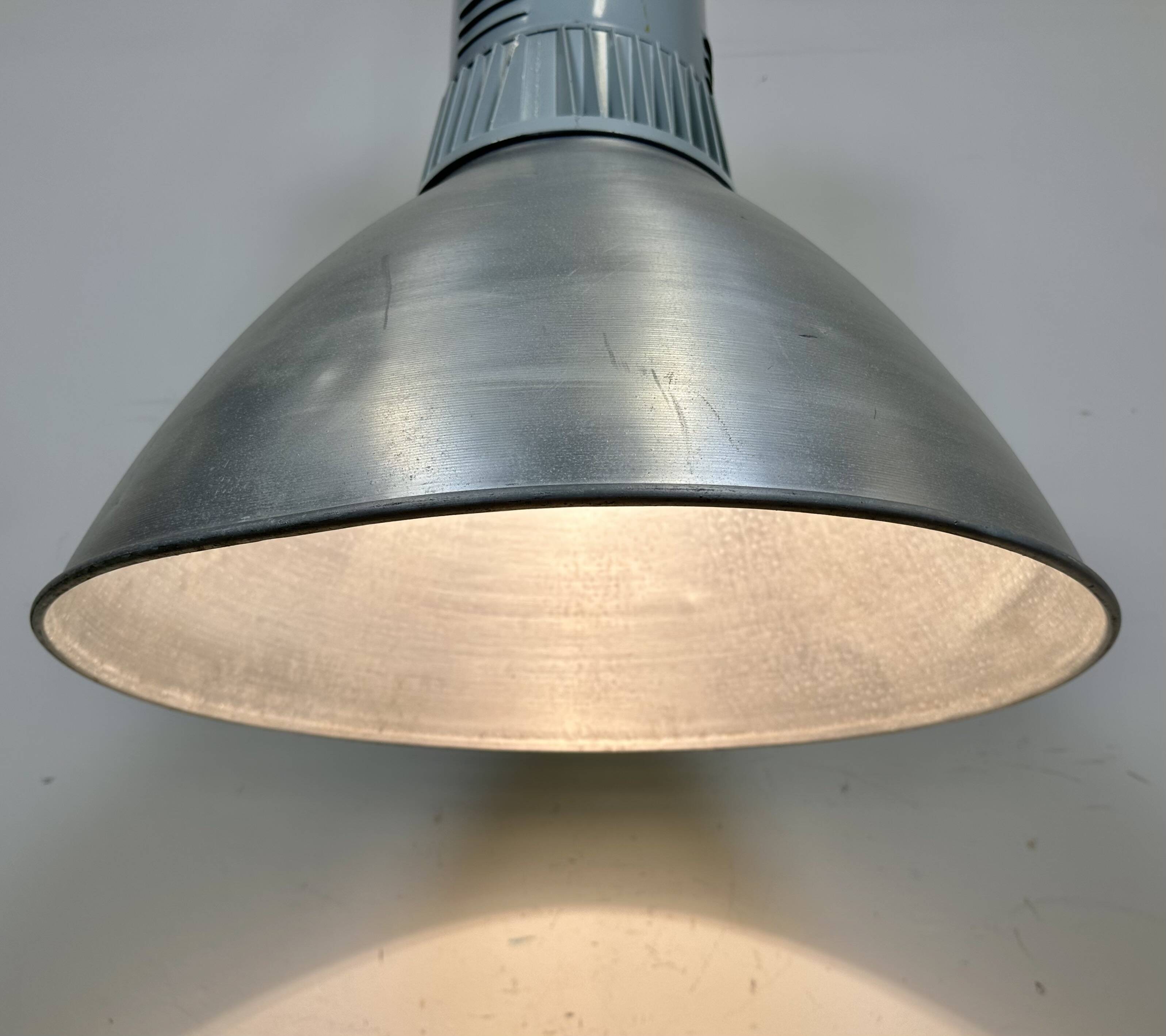 Large Industrial Aluminium Pendant Light from Elektrosvit, 1960s