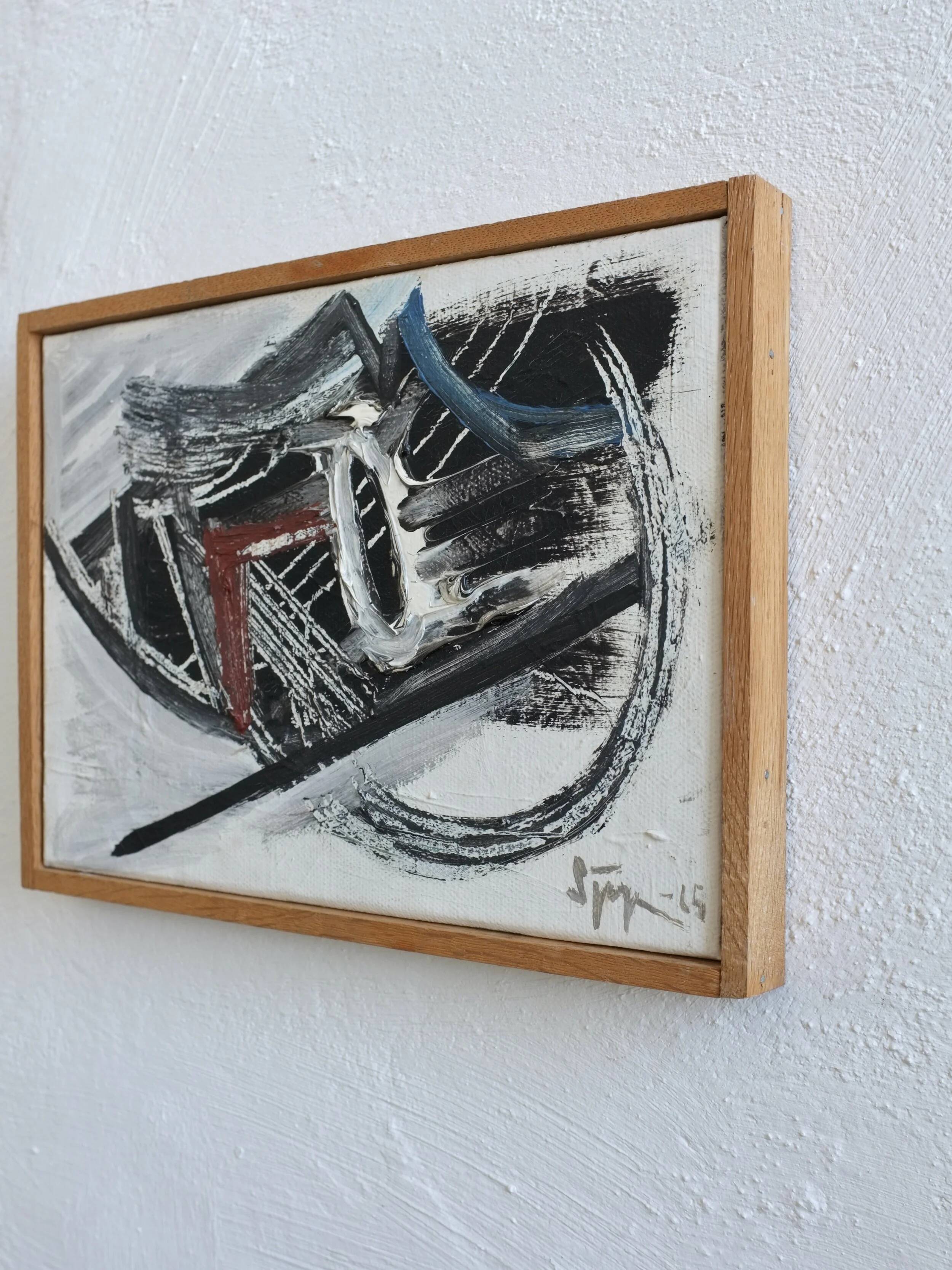 Lars Sjögren abstract oil painting | Sweden | 1965
