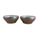 2 small stoneware bowls
