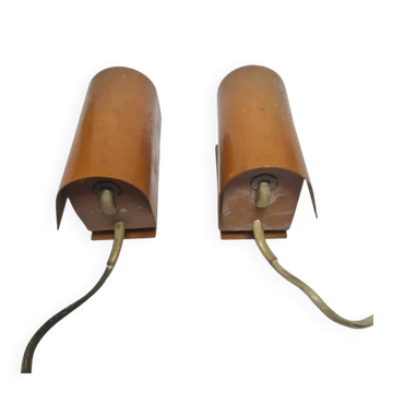 Pair of mid-century wall lamps