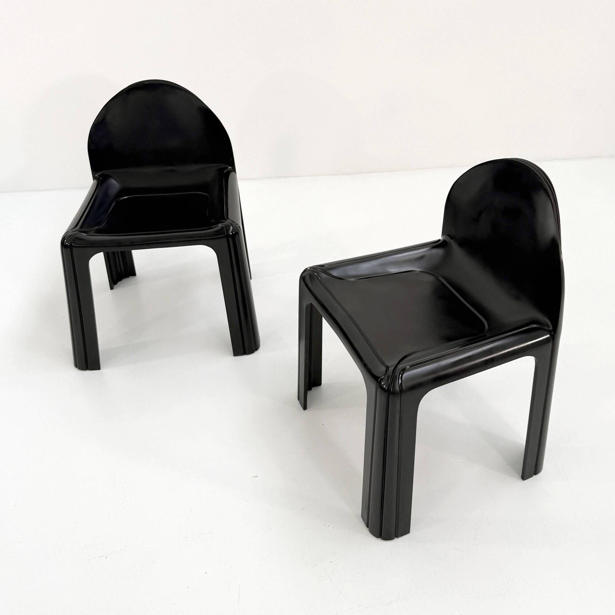 Black Chair Model 4854 Chair by Gae Aulenti for Kartell, 1970