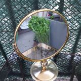Brass psyche mirror