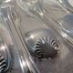 12 silver plated dessert forks by Christofle Vendome, 17.1 cm