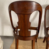 Deux chaises Empire Gondole acajou