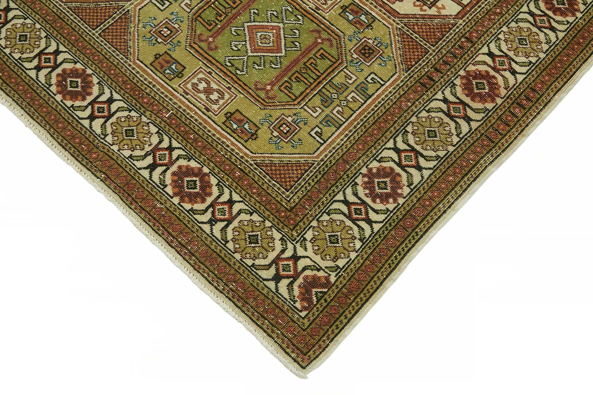 Turkish Wool Vintage Kayseri Rug 202 cm x 295 cm