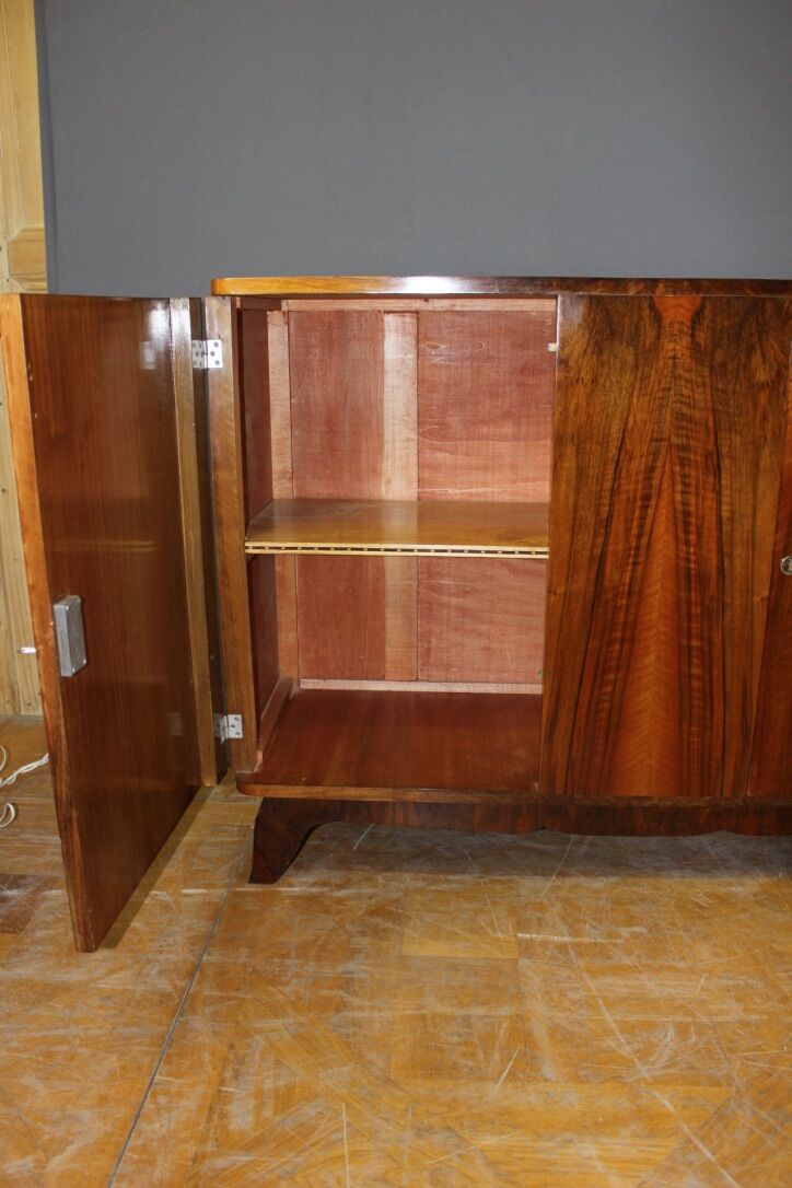 Bahut art deco walnut around 1940