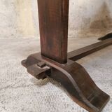 Massive wooden refectory table 1950