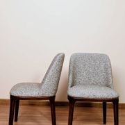 Ensemble de 6 chaises de salle à manger couleur sucre brun granola